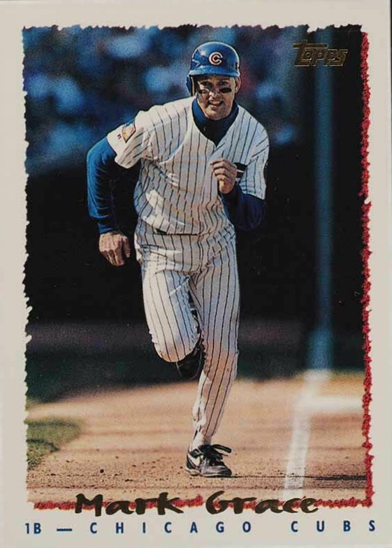 1995 Topps Mark Grace #90 Baseball Card