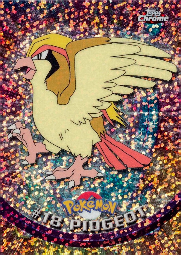 2000 Topps Chrome Pokemon T.V. Pidgeot #18 TCG Card