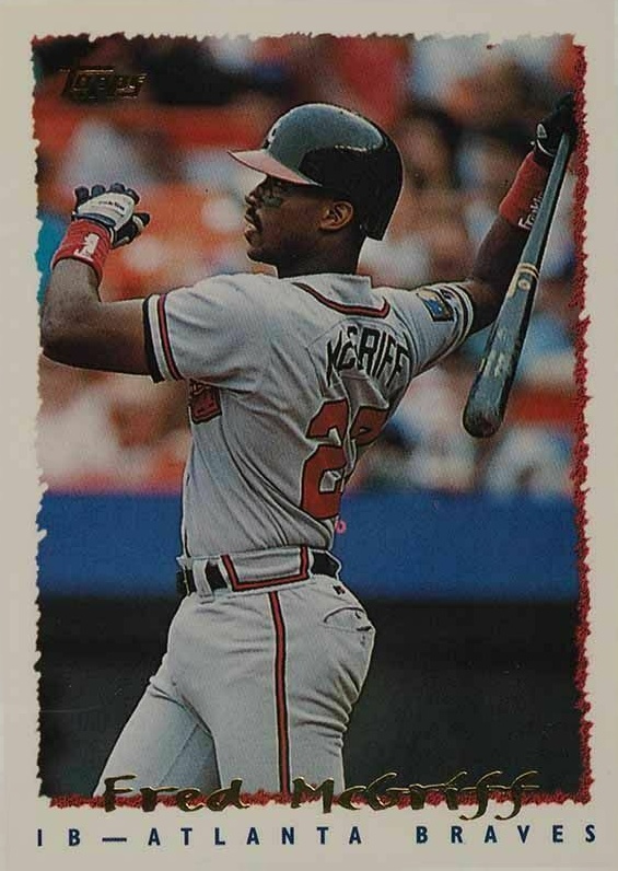 1995 Topps Fred McGriff #355 Baseball Card