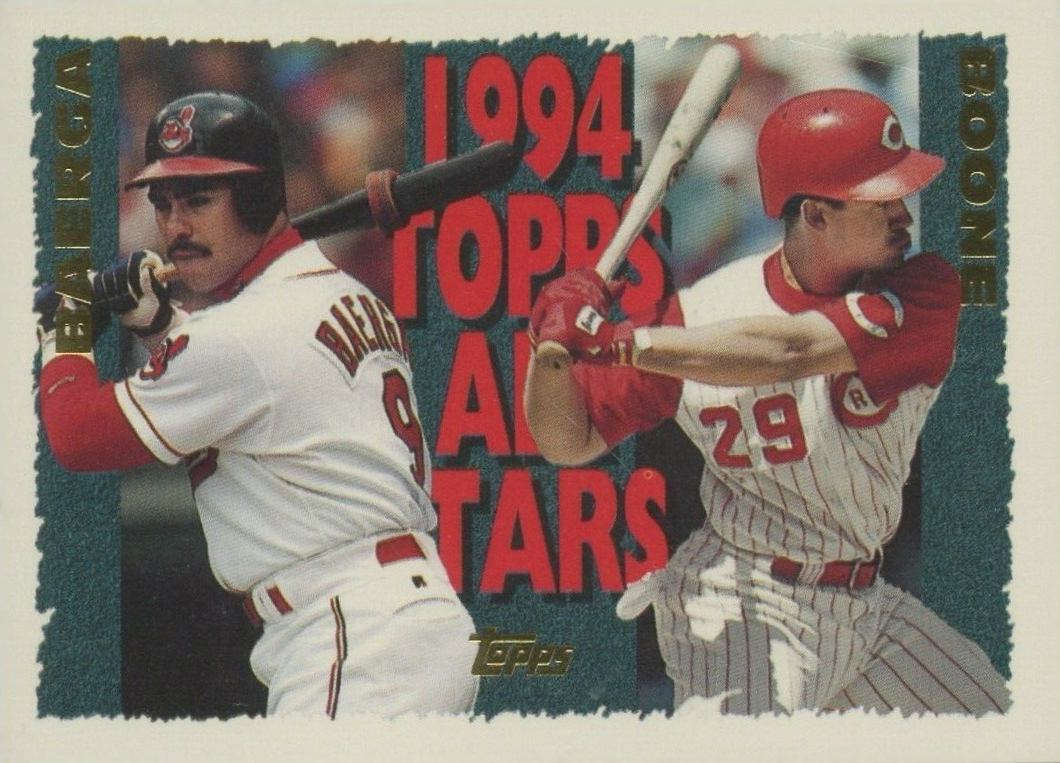 1995 Topps Bret Boone/Carlos Baerga #385 Baseball Card