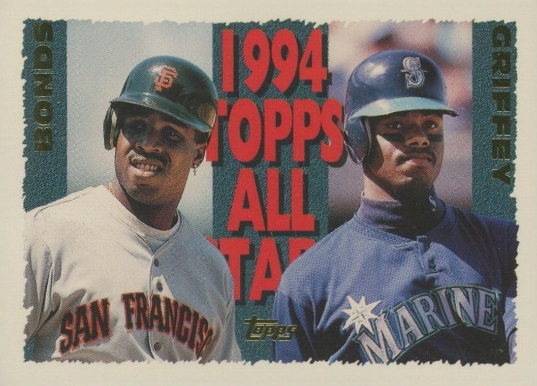 1995 Topps Ken Griffey Jr./Barry Bonds #388 Baseball Card