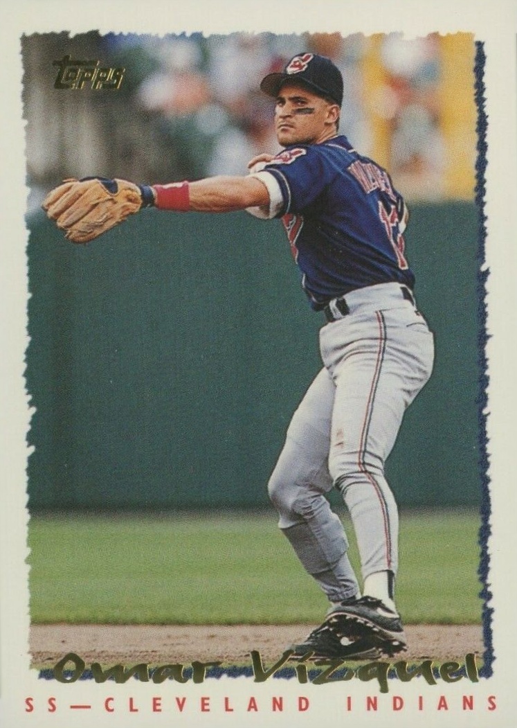1995 Topps Omar Vizquel #404 Baseball Card