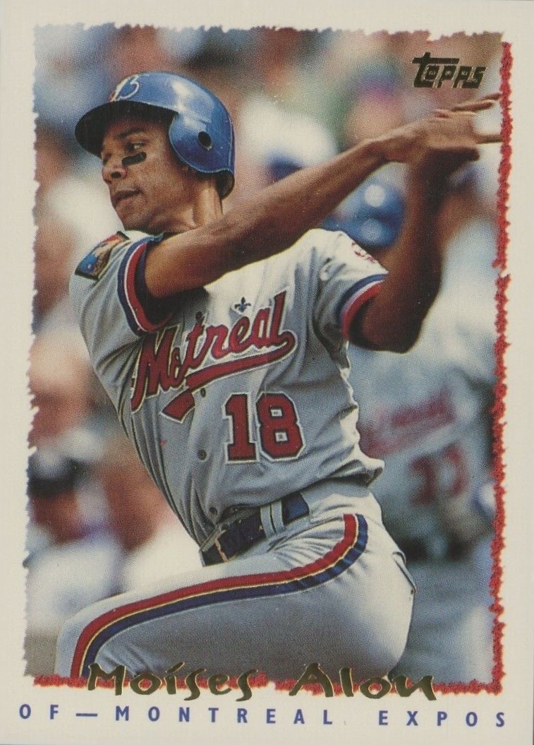 1995 Topps Moises Alou #584 Baseball Card