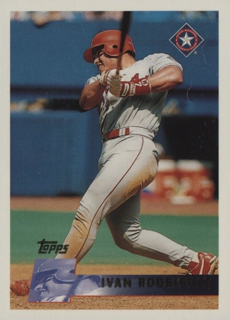 1996 Topps Ivan Rodriguez #140 Baseball Card