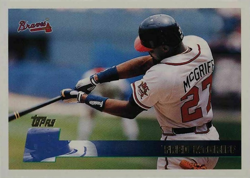 1996 Topps Fred McGriff #389 Baseball Card