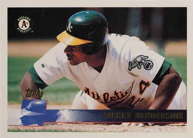 1996 Topps Rickey Henderson #397 Baseball Card