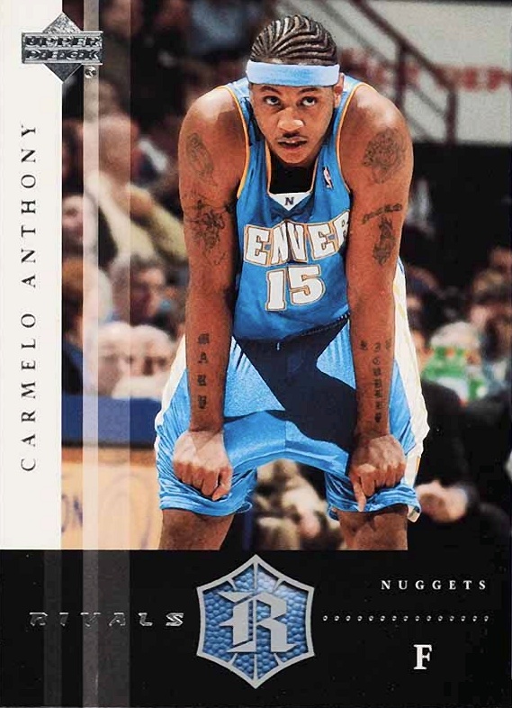 2004 Upper Deck Rivals Carmelo Anthony #22 Basketball Card