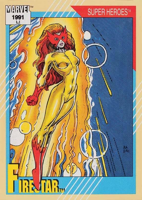 1991 Marvel Universe Firestar #32 Non-Sports Card