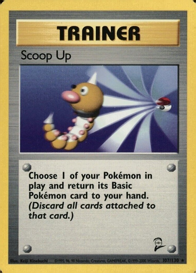 2000 Pokemon Game Base II  Scoop Up #107 TCG Card