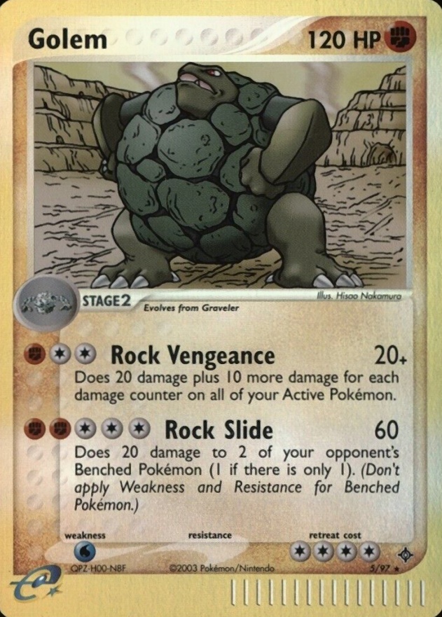 2003 Pokemon EX Dragon Golem-Reverse Foil #5 TCG Card