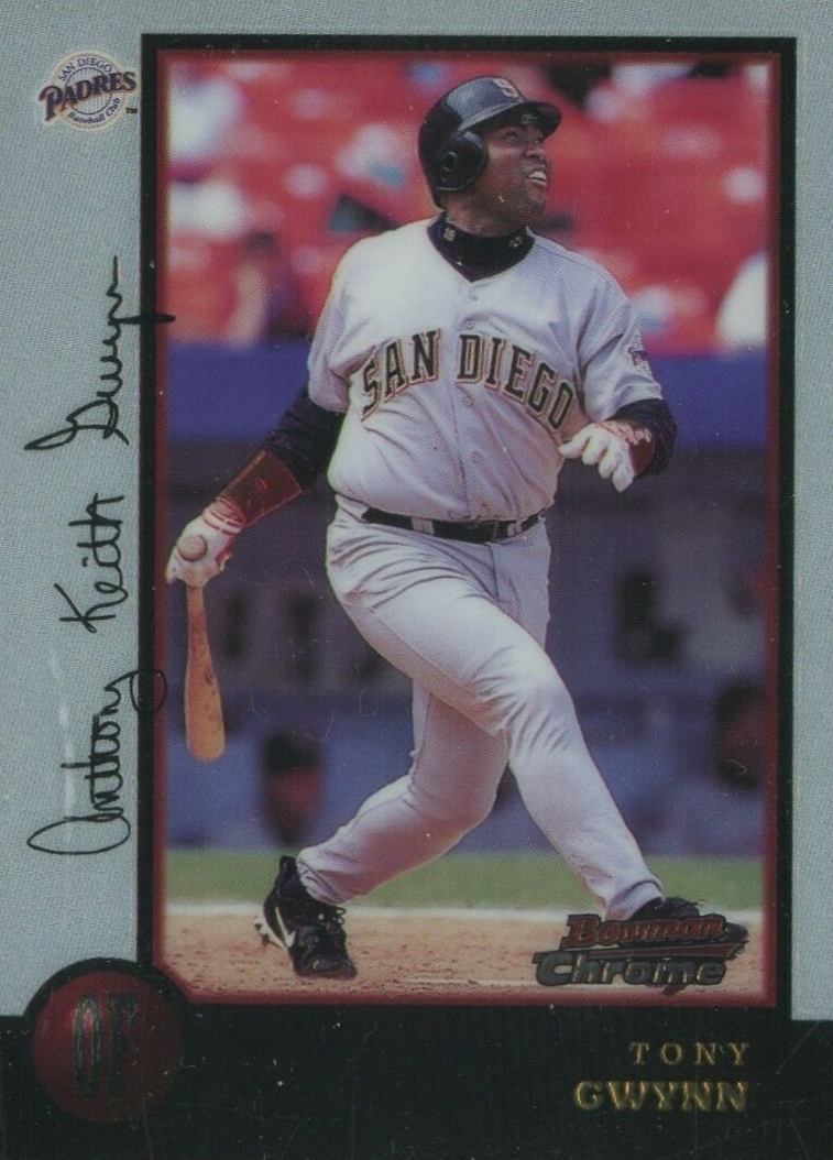 1998 Bowman Chrome Tony Gwynn #22 Baseball Card