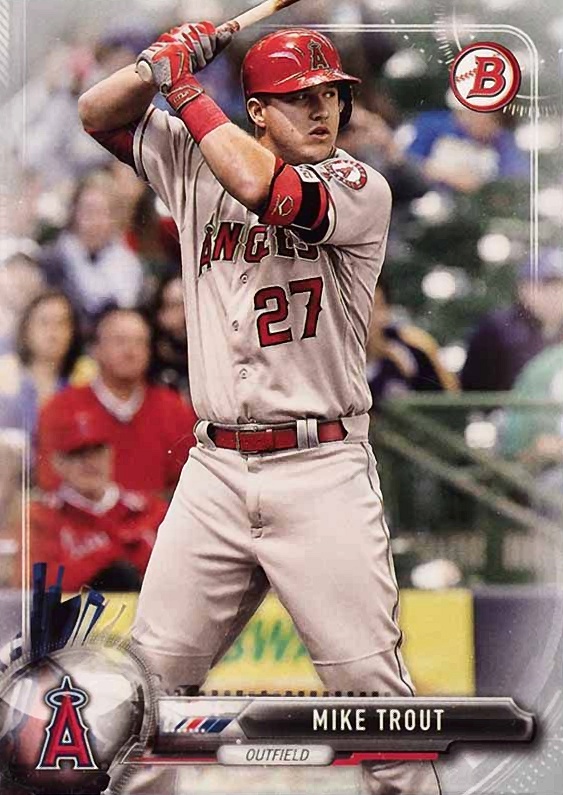 2017 Bowman Mike Trout #100 Baseball Card