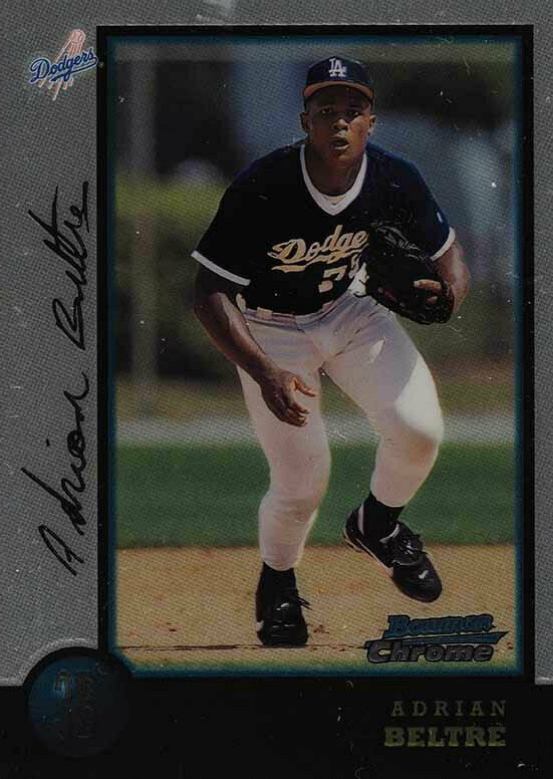 1998 Bowman Chrome Adrian Beltre #123 Baseball Card