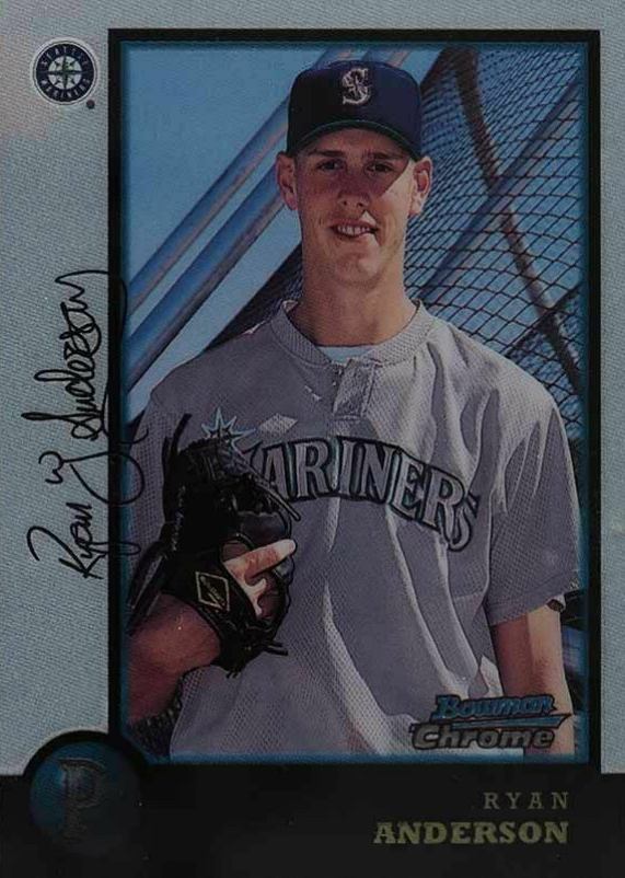 1998 Bowman Chrome Ryan Anderson #129 Baseball Card