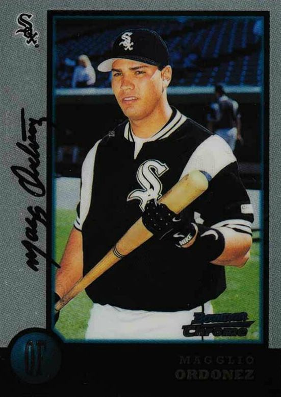 1998 Bowman Chrome Magglio Ordonez #185 Baseball Card