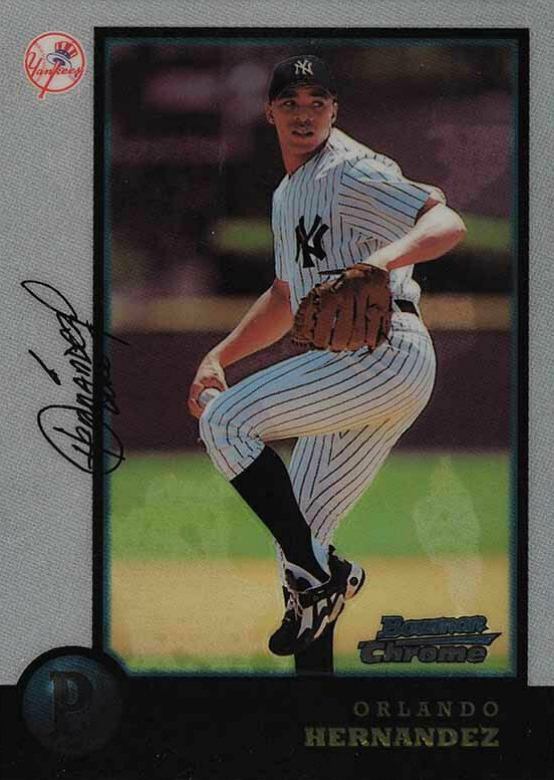1998 Bowman Chrome Orlando Hernandez #221 Baseball Card