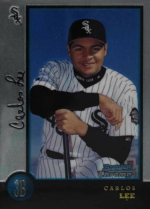 1998 Bowman Chrome Carlos Lee #428 Baseball Card