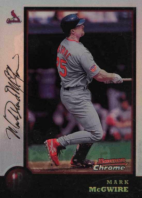 1998 Bowman Chrome Mark McGwire #5 Baseball Card