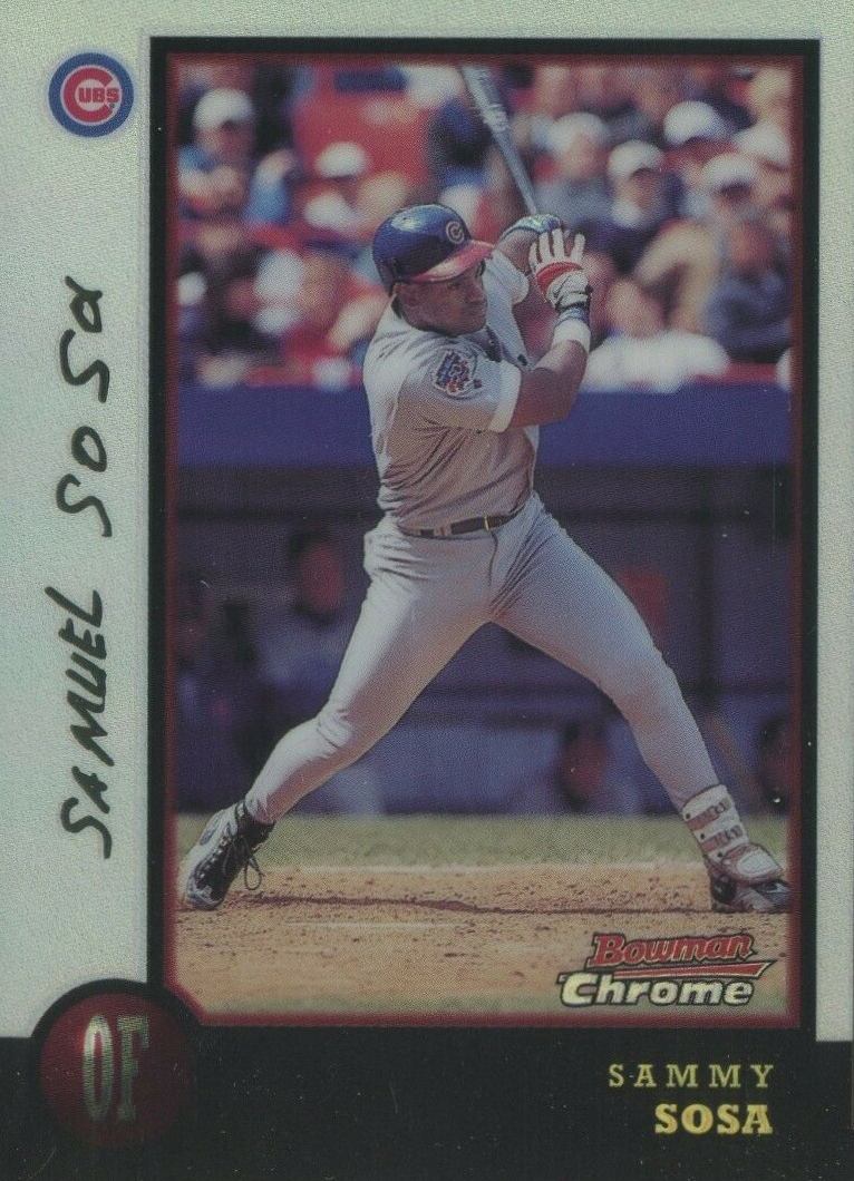 1998 Bowman Chrome Sammy Sosa #50 Baseball Card