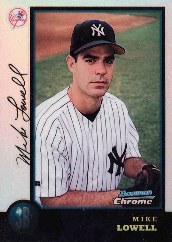 1998 Bowman Chrome Mike Lowell #85 Baseball Card