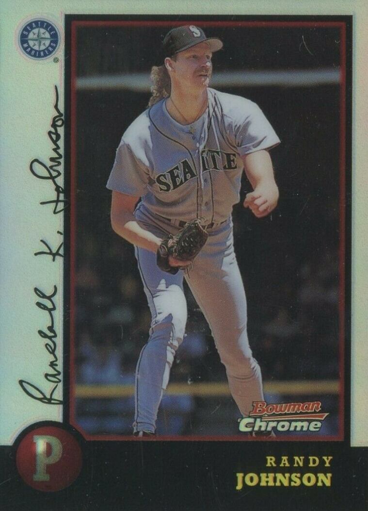 1998 Bowman Chrome Randy Johnson #257 Baseball Card
