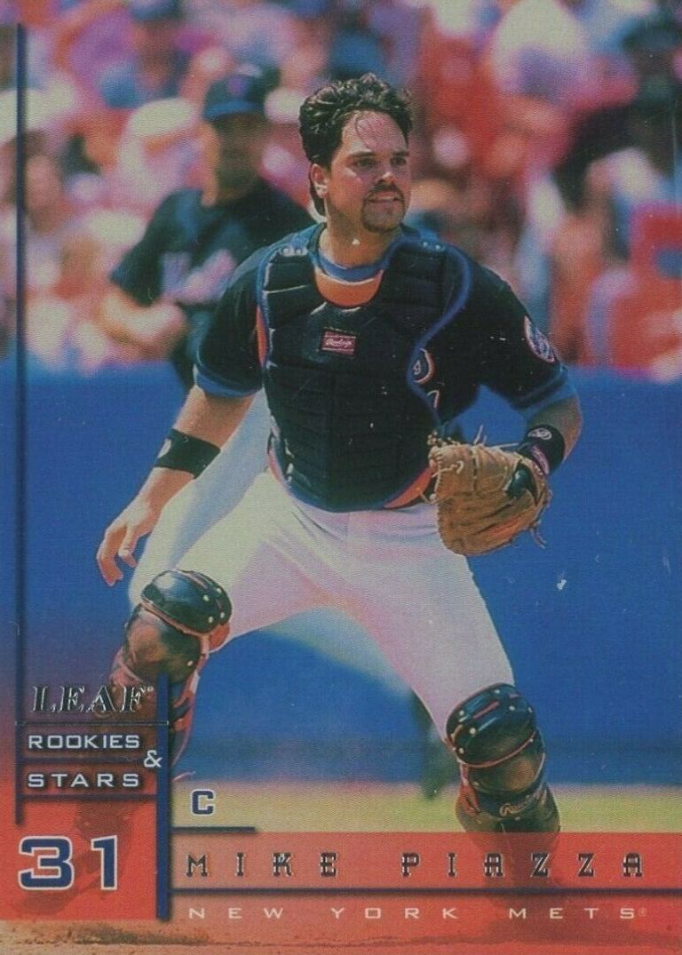 1998 Leaf Rookies & Stars Mike Piazza #30 Baseball Card