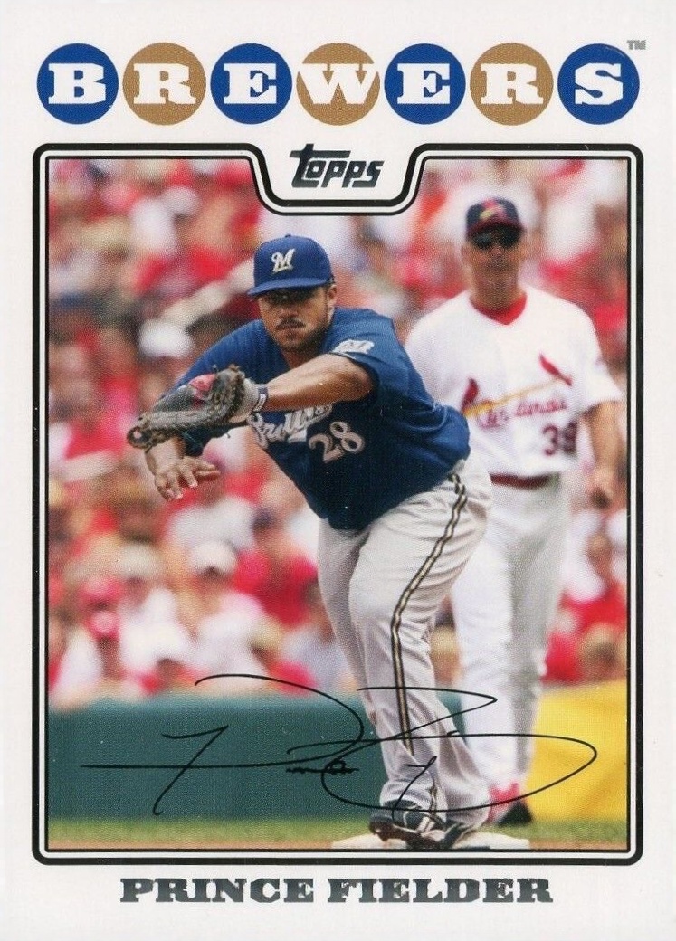 2008 Topps Prince Fielder #450 Baseball Card