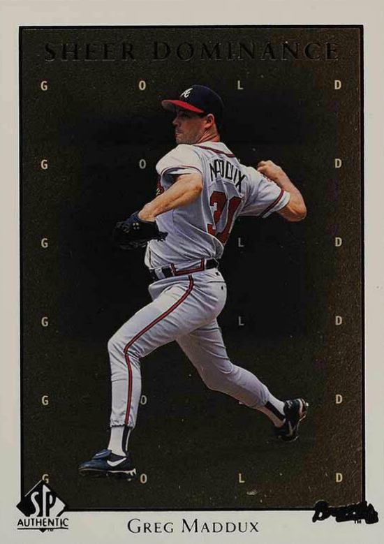 1998 SP Authentic Sheer Dominance Greg Maddux #SD31 Baseball Card