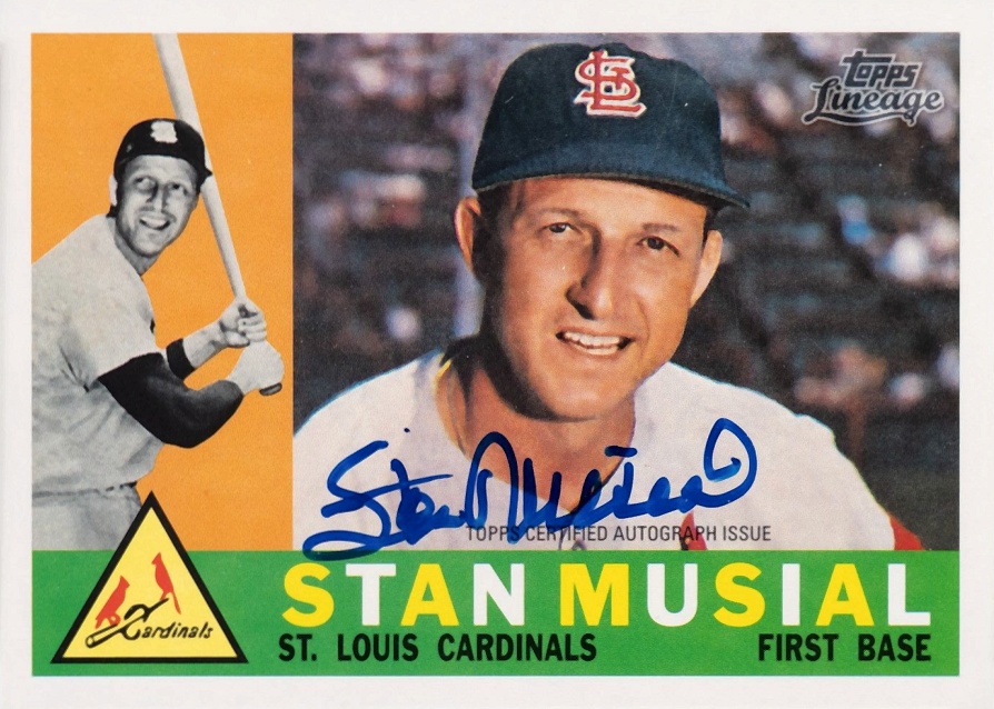 2011 Topps Lineage Reprint Autographs Stan Musial #RA-SMU Baseball Card