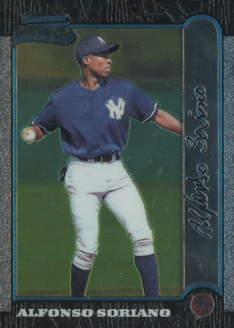 1999 Bowman Chrome Alfonso Soriano #350 Baseball Card