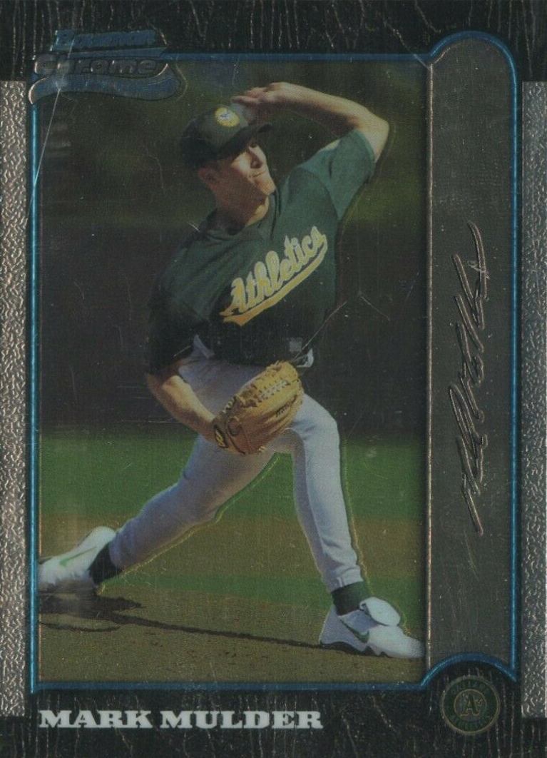 1999 Bowman Chrome Mark Mulder #355 Baseball Card