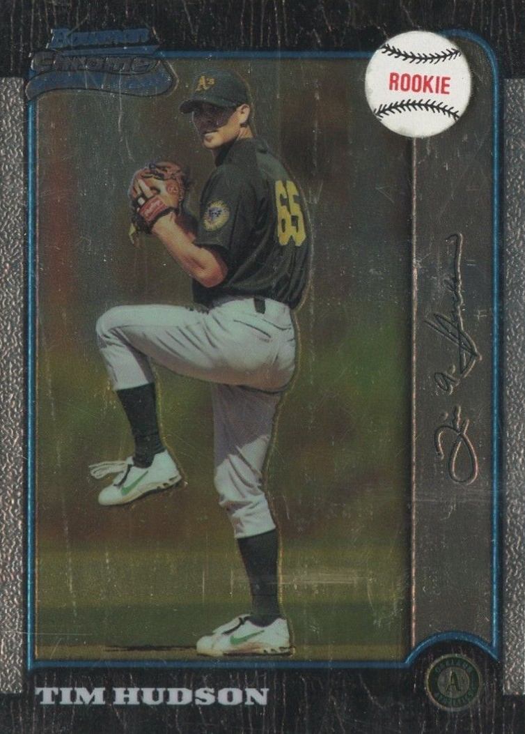 1999 Bowman Chrome Tim Hudson #375 Baseball Card