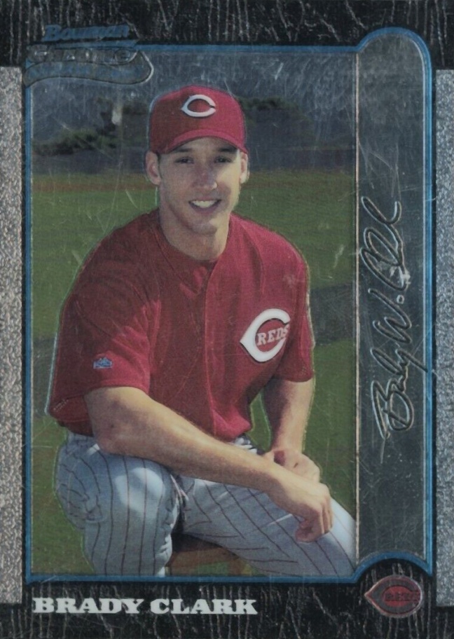 1999 Bowman Chrome Brady Clark #423 Baseball Card