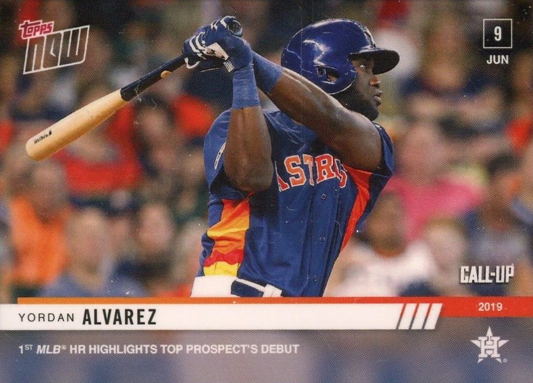 2019 Topps Now Yordan Alvarez #351 Baseball Card