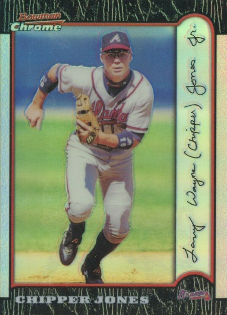 1999 Bowman Chrome Chipper Jones #43 Baseball Card