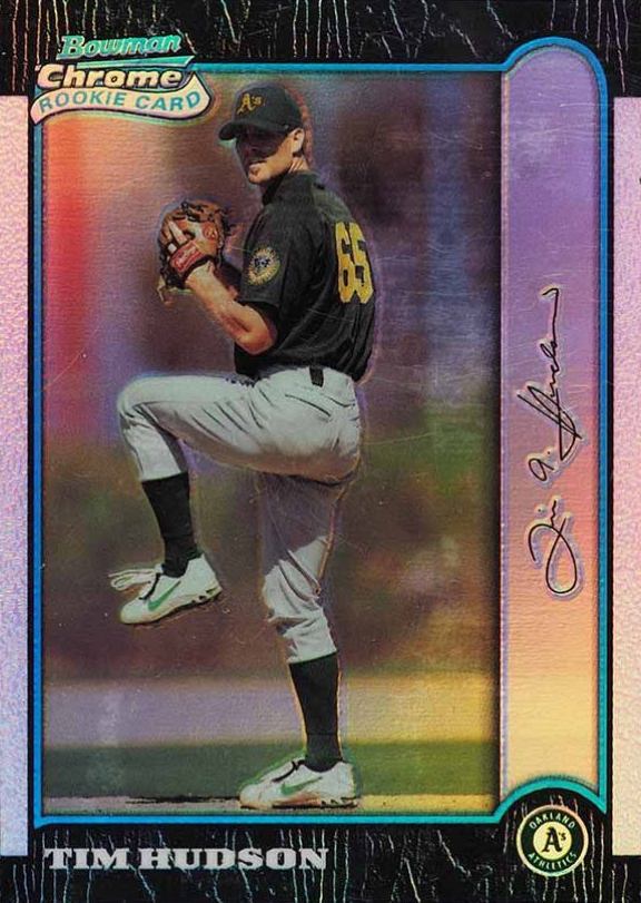 1999 Bowman Chrome Tim Hudson #375 Baseball Card