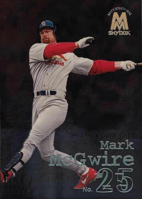1999 Skybox Molten Metal Mark McGwire SN #134 Baseball Card