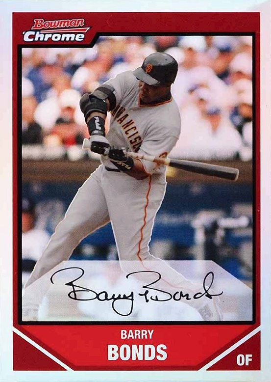 2007 Bowman Chrome Barry Bonds #237 Baseball Card
