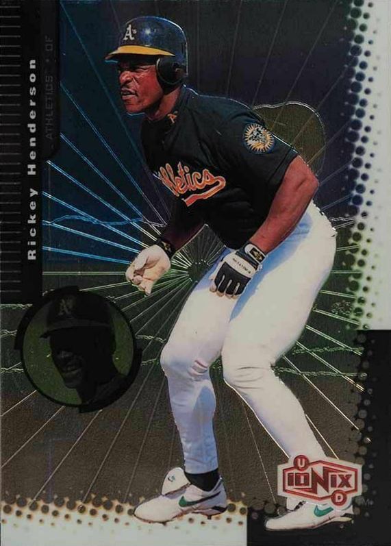 1999 Upper Deck Ionix Rickey Henderson #45 Baseball Card