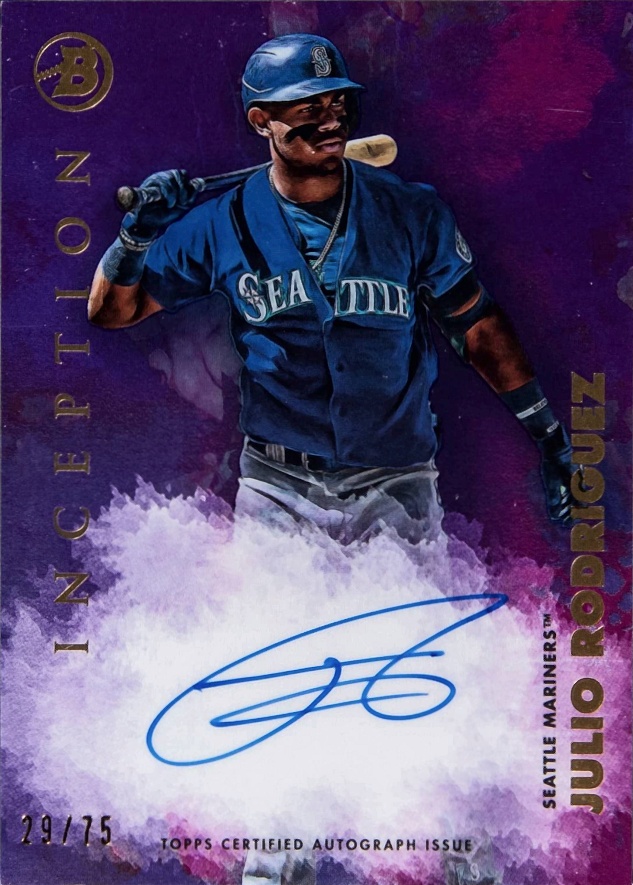2021 Bowman Inception Autographs Julio Rodriguez #PAJRZ Baseball Card