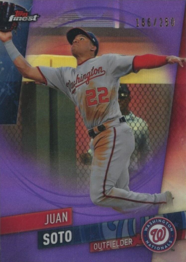 2019 Finest Juan Soto #67 Baseball Card