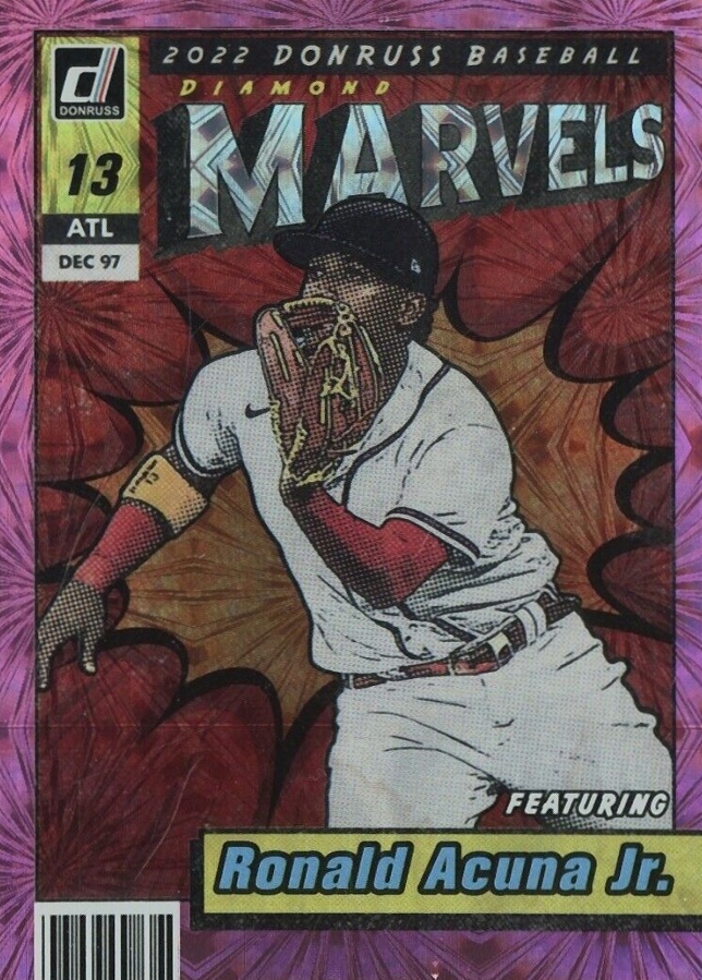 2022 Panini Donruss Marvels Ronald Acuna Jr. #M4 Baseball Card