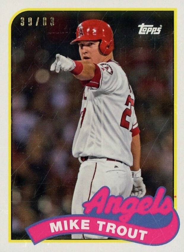 2019 Topps Transcendent VIP Party Mike Trout Through the Years Mike Trout #1989 Baseball Card