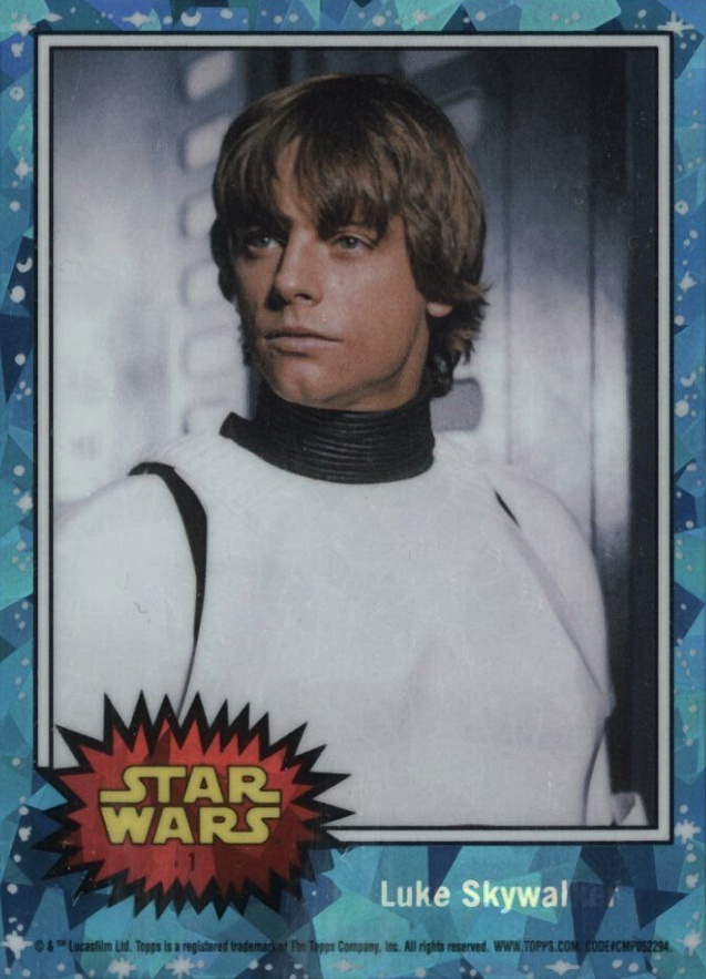 2022 Topps Chrome Sapphire Edition Star Wars Luke Skywalker #1 Non-Sports Card