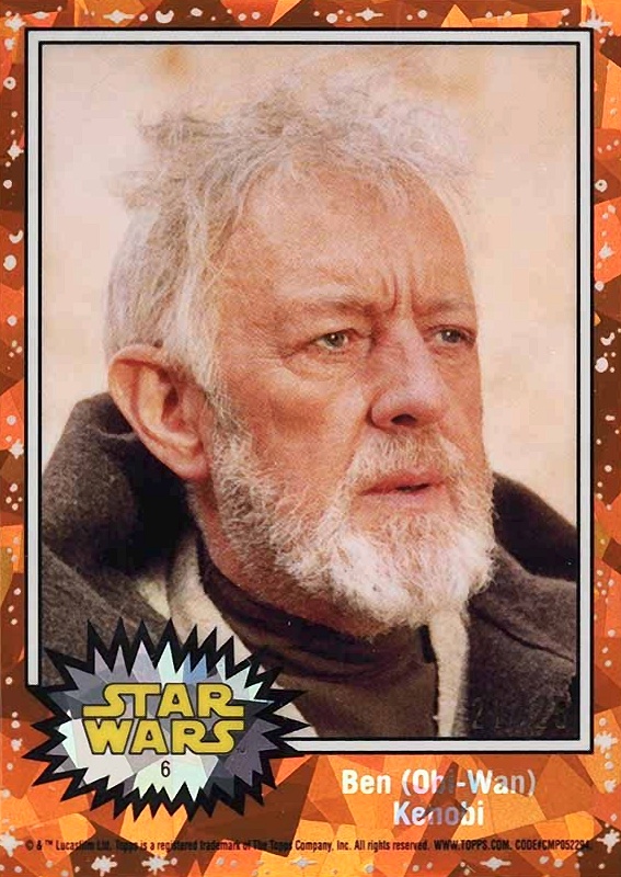 2022 Topps Chrome Sapphire Edition Star Wars Ben (Obi-Wan) Kenobi #6 Non-Sports Card