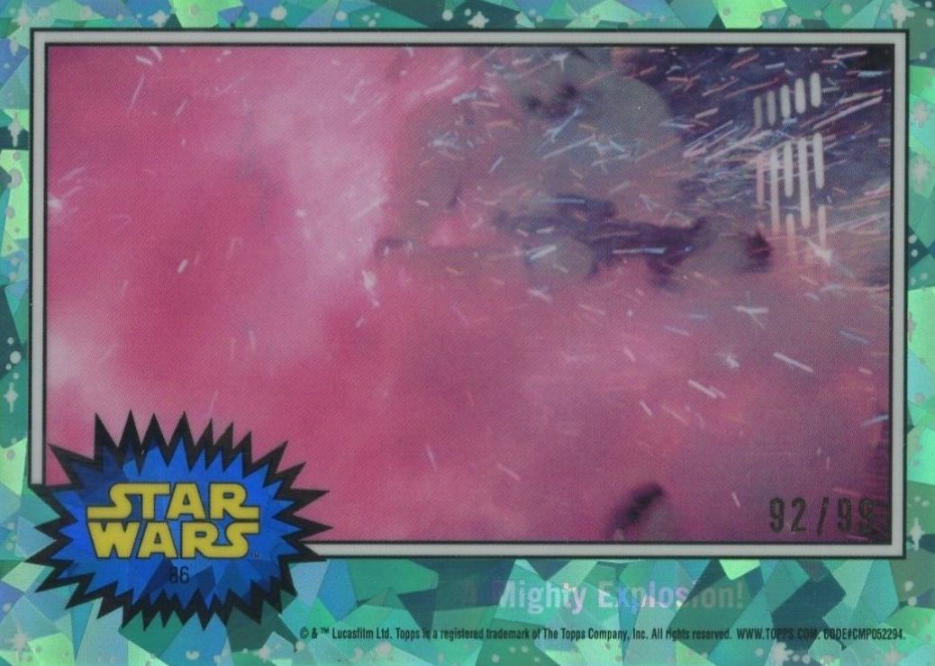 2022 Topps Chrome Sapphire Edition Star Wars A Mighty Explosion! #86 Non-Sports Card
