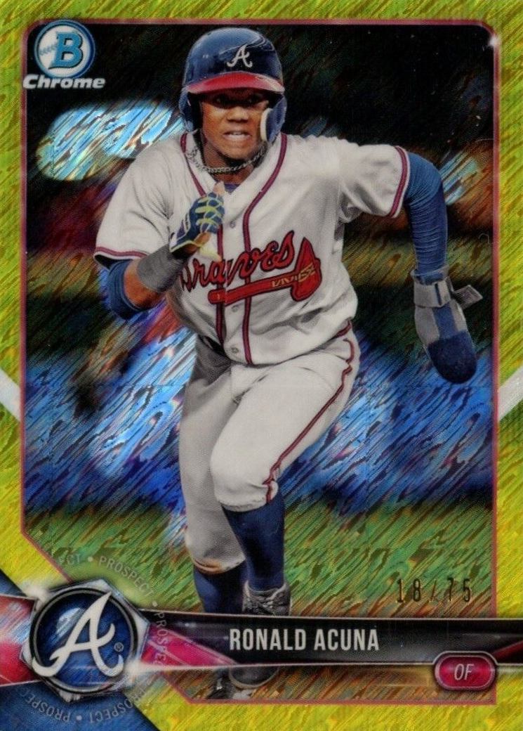 2018 Bowman Prospects Chrome Ronald Acuna Jr. #1 Baseball Card
