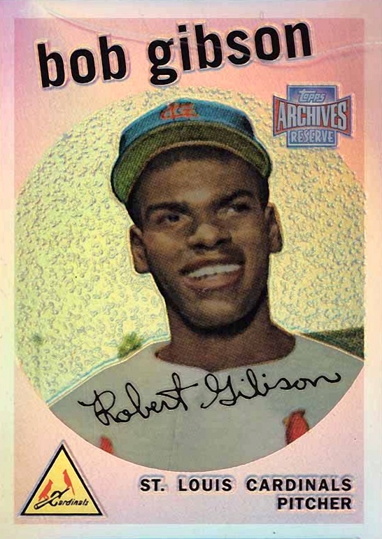 2001 Topps Archives Reserve Bob Gibson #35 Baseball Card