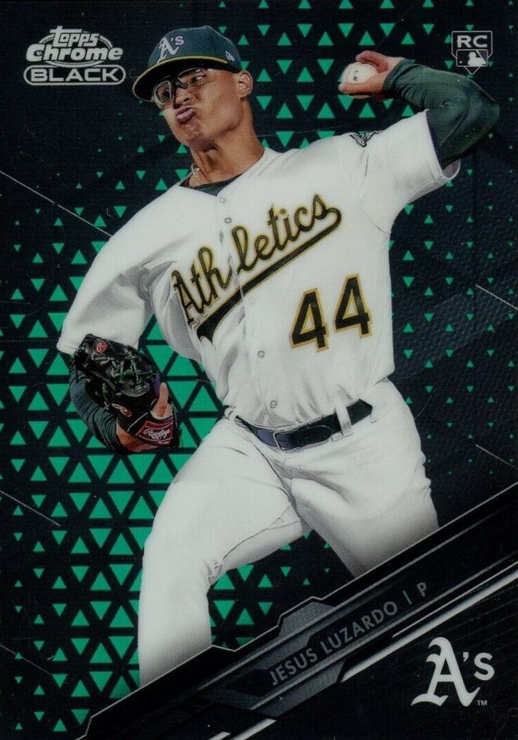 2020 Topps Chrome Black Jesus Luzardo #68 Baseball Card