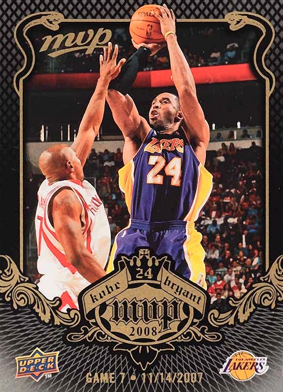 2008 Upper Deck MVP Kobe MVP Kobe Bryant #7 Basketball Card